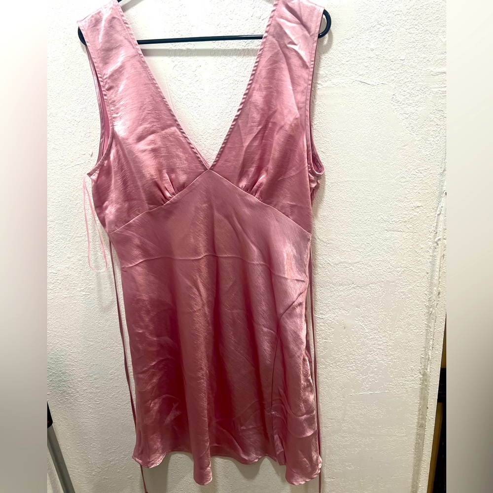 Cotton candy LA satin dress